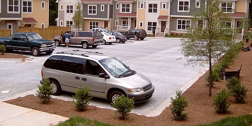 Porous Concrete Parking